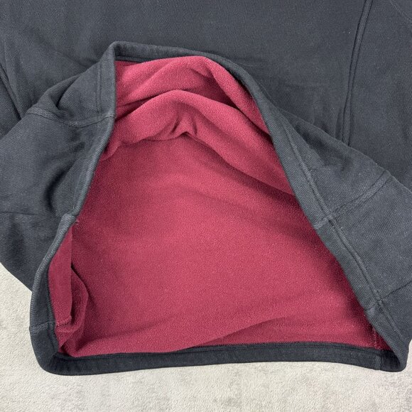 HARLEY DAVIDSON MOTORCYCLES Mens Fleece Thermal 1/4 Zip Black Pullover Mockneck - Picture 5 of 9